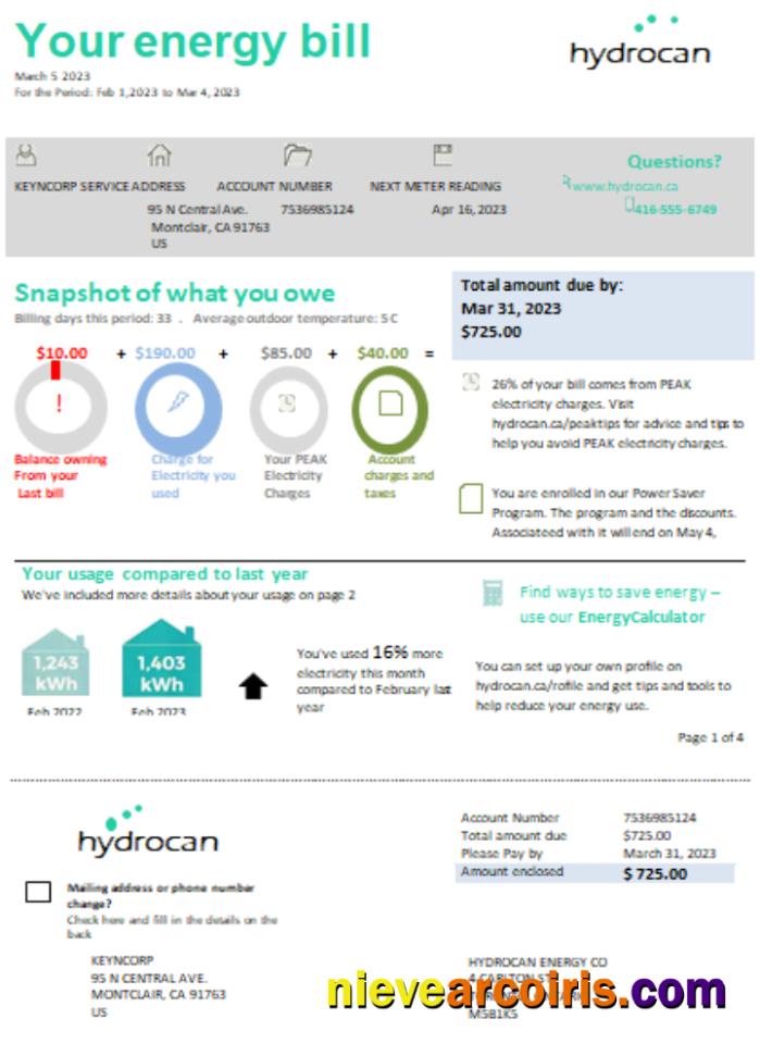 Ontario Hydrocan electricity business bill